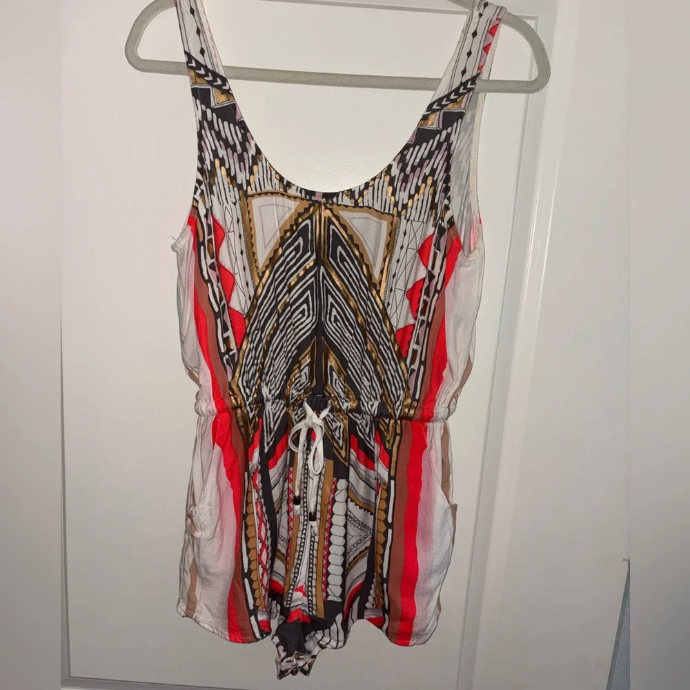 MINKPINK Mayan Tribal Print Romper Size S